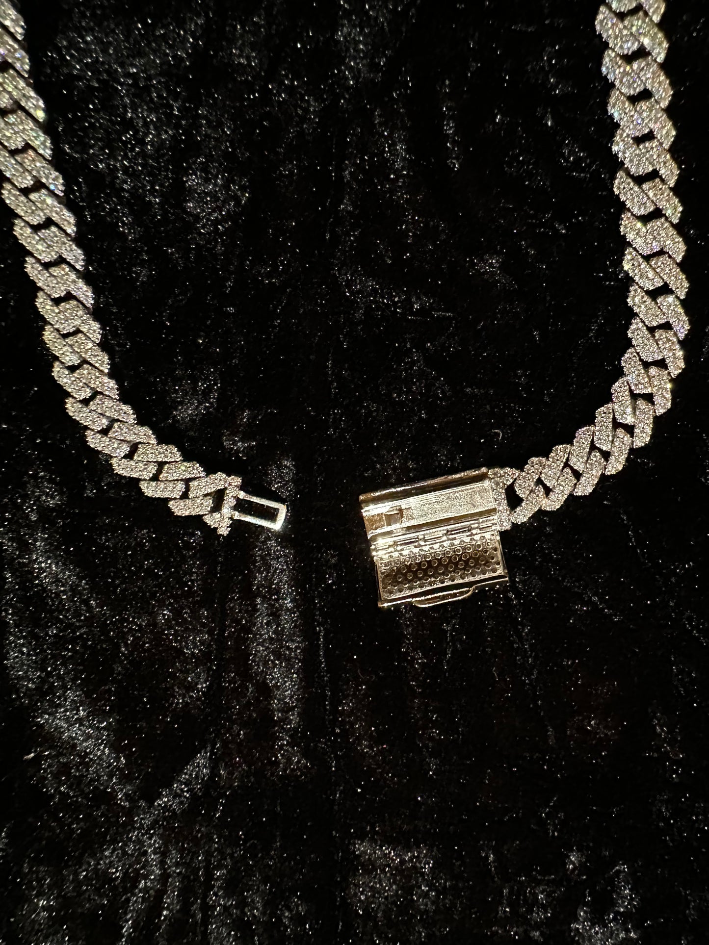8mm .925 Silver & Moissanite Cuban Link Chain/Bracelet